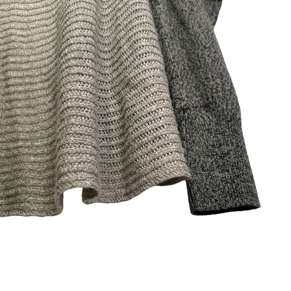 Lucky Brand Women’s MED Black & Gray Knit Wool Blend Cardigan - Picture 4 of 7